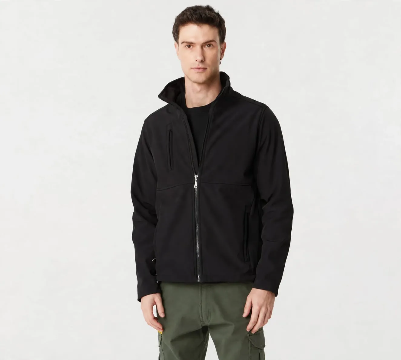 Campera softshell negro
