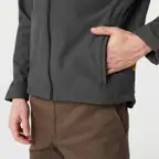 Ver foto 2: Campera softshell gris, detalle de la tela